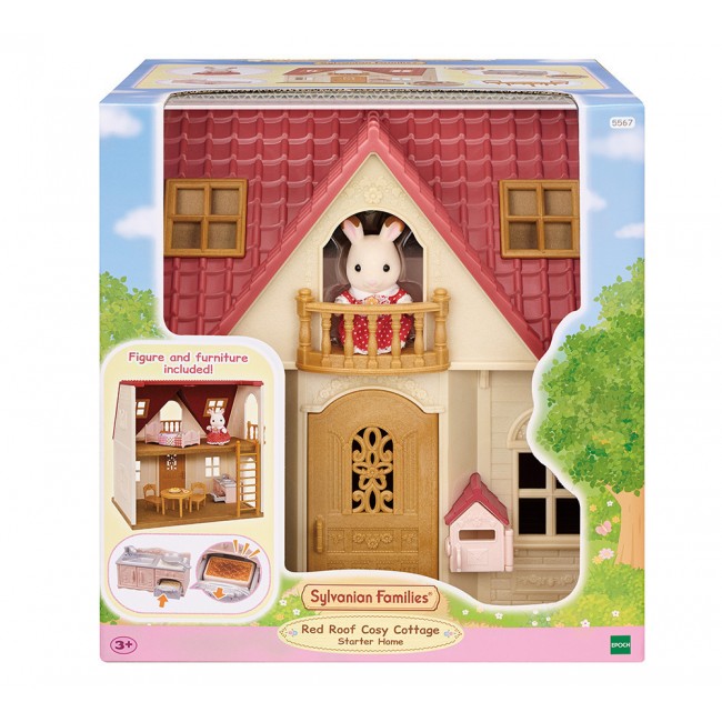 SYLVANIAN FAMILIES: ΣΠΙΤΙ ΤΟΥ ΑΓΡΟΥ ΜΕ ΚΟΚΚΙΝΗ ΣΚΕΠΗ