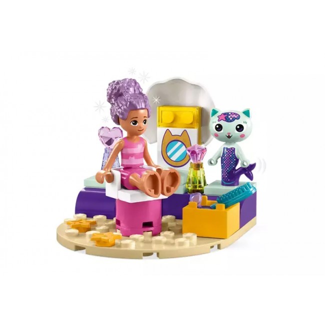 LEGO GABBYS DOLLHOUSE GABBY AND MERCATS SHIP AND SPA