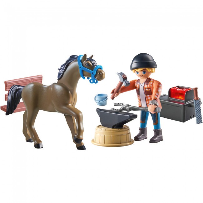 PLAYMOBIL HORSES OF WATERFALL Ο ΠΕΤΑΛΩΤΗΣ  BEN ΜΕ ΤΟ ΑΛΟΓΟ  ACHILLES