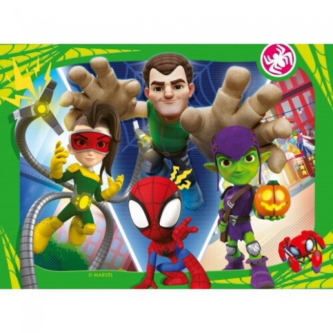 RAVENSBURGER PUZZLE 4 IN 1 SPIDEY AND HIW AMAZING FRIENDS