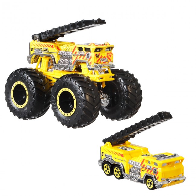 HOT WHEELS ΟΧΗΜΑ MONSTER TRUCKS ME AYTOΚΙΝΗΤΑΚΙ 5ALARM