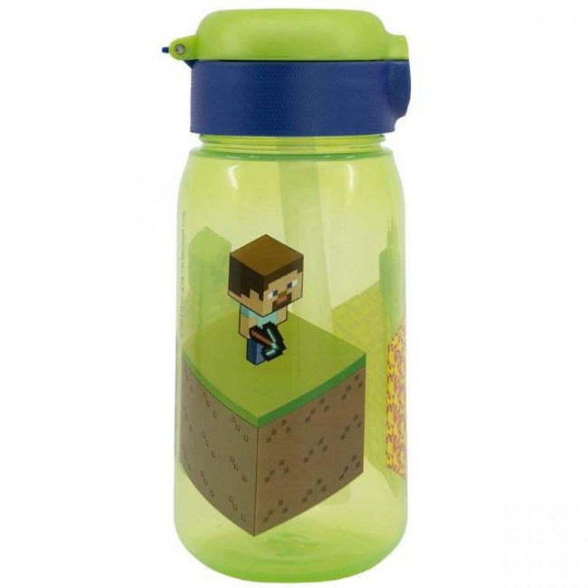 GIM ΠΑΓΟΥΡΙ ΠΛΑΣΤΙΚΟ PUSH UP 510ml MINECRAFT 530-40442