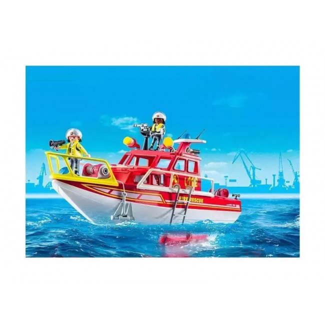 PLAYMOBIL ACTION HEROES ΠΥΡΟΣΒΕΣΤΙΚΟ ΣΚΑΦΟΣ ΔΙΑΣΩΣΗΣ