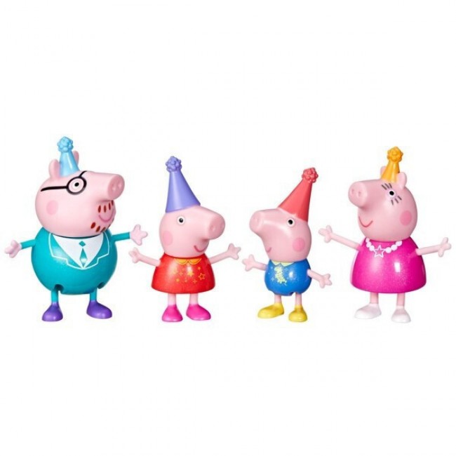 PEPPA PIG FAMILY ΜΕ ΤΕΣΣΕΡΙΣ ΦΙΓΟΥΡΕΣ PEPPAS FAMILY PARTY