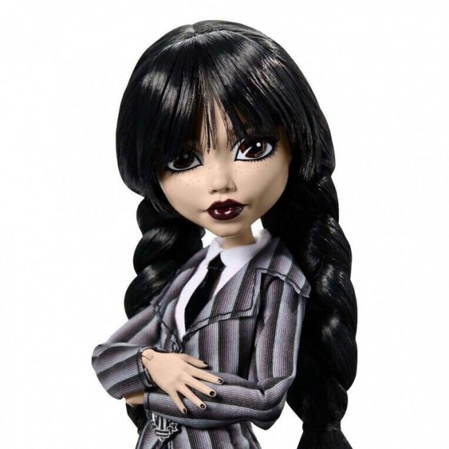 MONSTER HIGH ΣΥΛΛΕΚΤΙΚΗ ΚΟΥΚΛΑ WEDNESDEY ADDAMS NEVERMORE ACADEMY UNIFORM