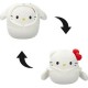 SQUISHMALLOWS-SANRIO - ΛΟΎΤΡΙΝΑ 20CM ΜΕ HOODIES HELLO KITTY CINNAMOROLL