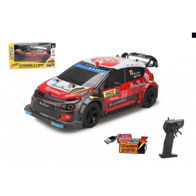 DYNATECH RC-RALLY OFFICIAL WRC 1:10 (PVC) CITROEN  C3 WRC (RECHARGEABLE)