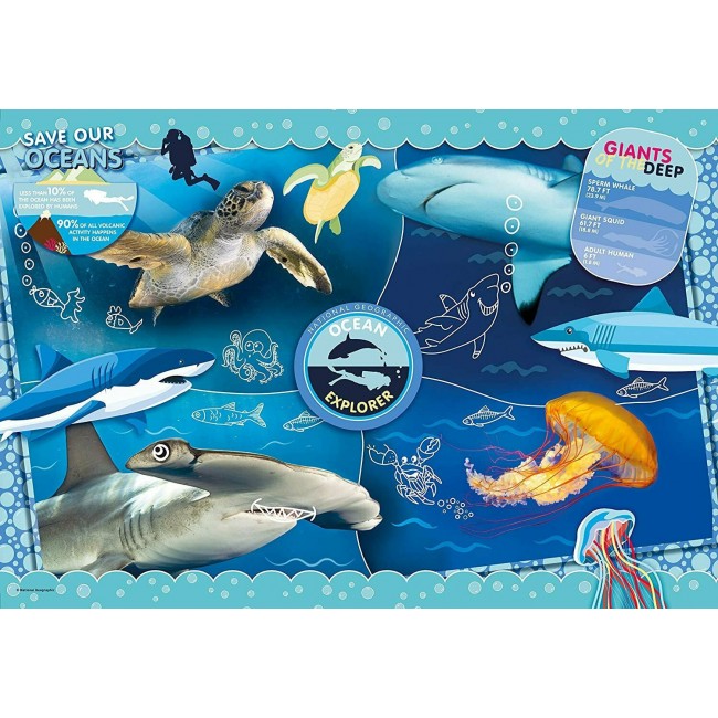 CLEMENTONI PUZZLE NATIONAL GEO KIDS OCEAN EXPLORER 104 ΤΕΜΑΧΙΑ