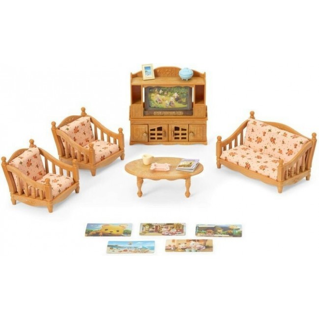 ΤΗΕ SYLVANIAN FAMILIES COMFY LIVING ROOM SET