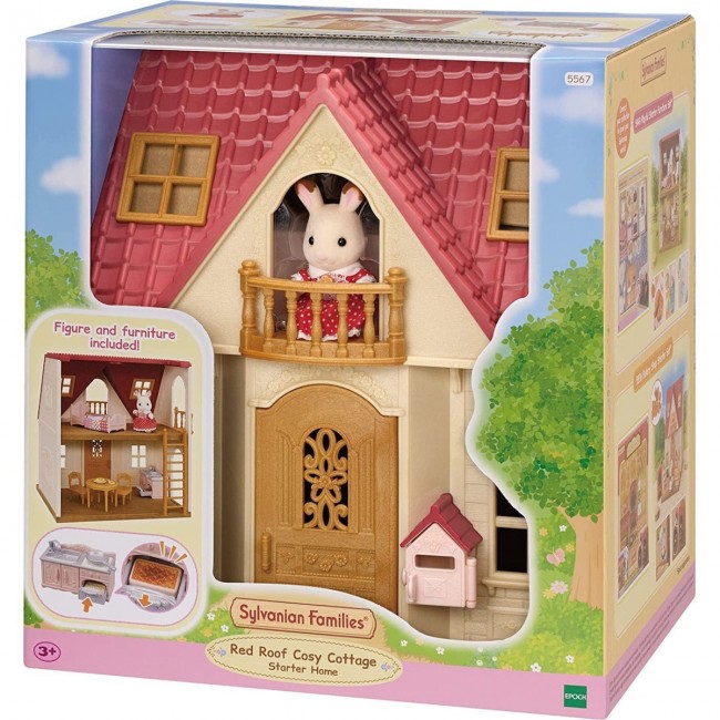 SYLVANIAN FAMILIES: ΣΠΙΤΙ ΤΟΥ ΑΓΡΟΥ ΜΕ ΚΟΚΚΙΝΗ ΣΚΕΠΗ