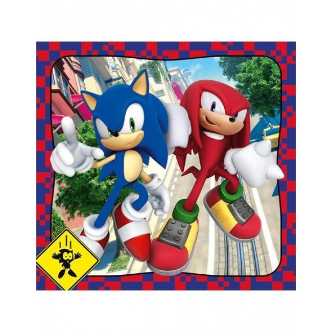 CLEMENTONI PUZZLE 3X48 SUPER COLOUR SONIC