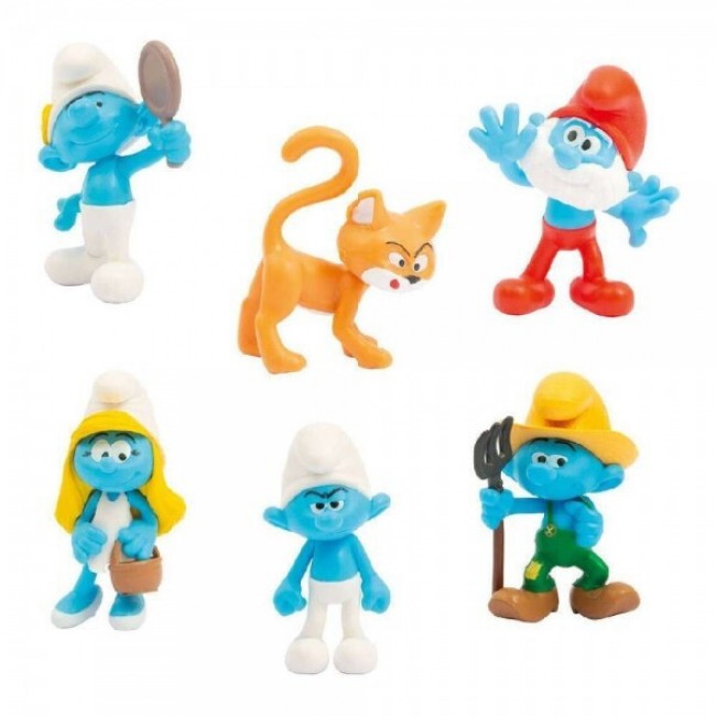 THE SMURFS ΣΤΡΟΥΜΦΑΚΙΑ ΣΕΤ ΜΕ 6 ΦΙΓΟΥΡΕΣ 5,5ΕΚ.ΔΙΑΦΟΡΑ ΣΧΕΔΙΑ 1 ΤΕΜΑΧΙΟ