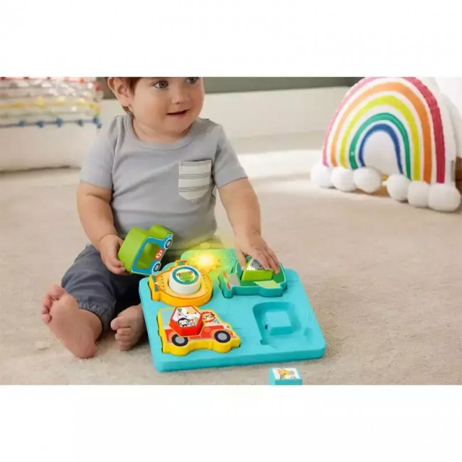 FISHER PRICE ΠΑΖΛ ΟΧΗΜΑΤΩΝ ΜΕ ΣΧΗΜΑΤΑ ΚΑΙ ΗΧΟΥΣ