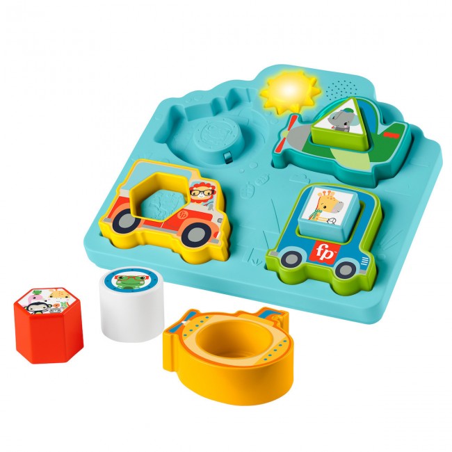 FISHER PRICE ΠΑΖΛ ΟΧΗΜΑΤΩΝ ΜΕ ΣΧΗΜΑΤΑ ΚΑΙ ΗΧΟΥΣ