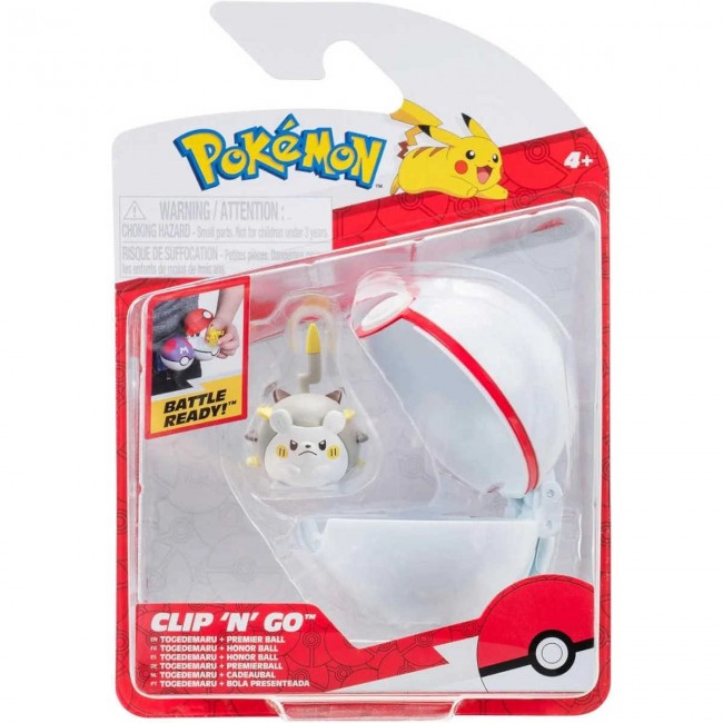 POKEMON W16/6 POKE BALL CLIP N GO ΜΕ ΦΙΓΟΥΡΑ - TOCEDEMARU & PREMIER BALL (JW095057-W16)