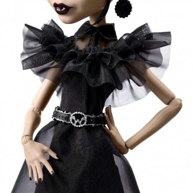 MONSTER HIGH ΣΥΛΛΕΚΤΙΚΗ ΚΟΥΚΛΑ WEDNESDAY RANEN BLACK DRESS