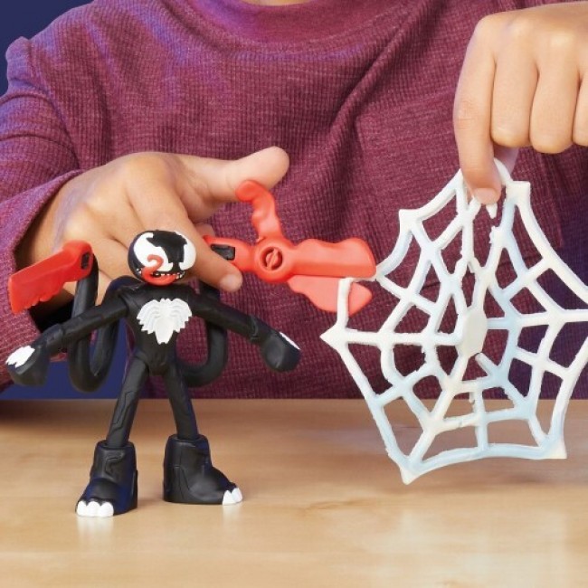 PLAY DOH SPIDERMAN LAUNCH AND SLICE BATTLE