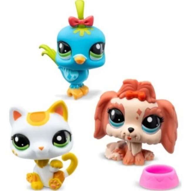 LITTLEST  PETS SHOP ΦΙΓΟΥΡΕΣ 3 ΤΕΜΑΧΙΩΝ ΣΕ ΣΩΛΗΝΑ CITY VIBES ΓΑΤΑ ΣΚΥΛΟΣ ΠΟΥΛΙ