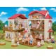 THE SYLVANIAN FAMILIES ΕΞΟΧΙΚΟ ΣΠΙΤΙ ΜΕ ΚΟΚΚΙΝΗ ΣΚΕΠΗ ΚΑΙ ΚΡΥΦΟ ΔΩΜΑΤΙΟ ΣΤΗΝ ΣΟΦΙΤΑ