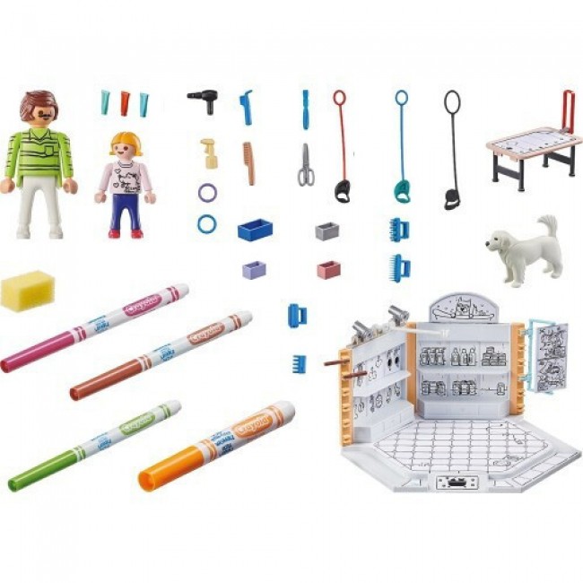 PLAYMOBIL COLOR ΚΟΜΜΩΤΗΡΙΟ ΣΚΥΛΩΝ (71514)