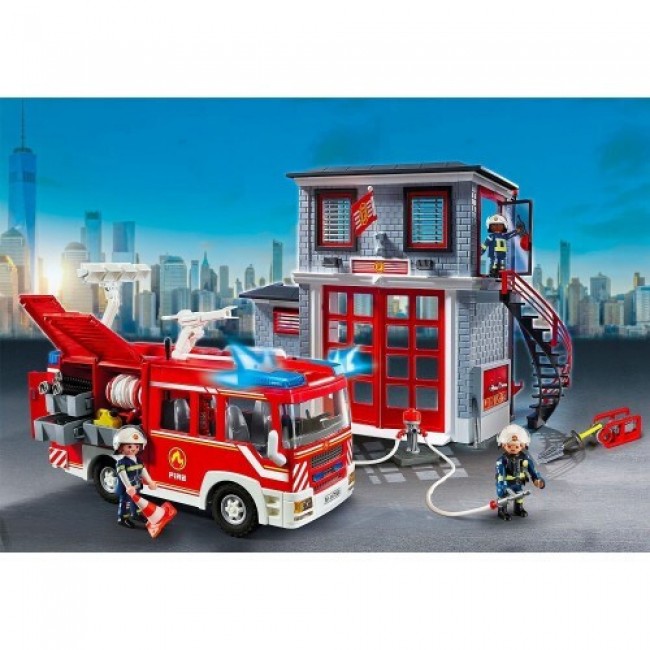 PLAYMOBIL ACTION ΑΡΧΗΓΕΙΟ ΚΑΙ ΟΧΗΜΑ ΠΥΡΟΣΒΕΣΤΙΚΗΣ