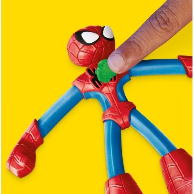 PLAY DOH SPIDERMAN LAUNCH AND SLICE BATTLE