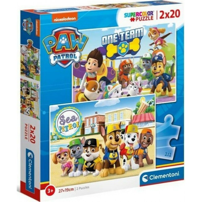 CLEMENTONI SUPER COLOR 2X20 PAW PATROL