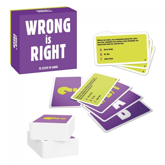 ΕΠΙΤΡΑΠΕΖΙΟ GIFT GAMES WRONG IS RIGHT ΤΟ ΣΩΣΤΟ ΤΟ ΛΑΘΟΣ