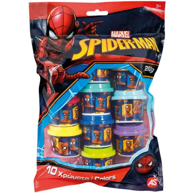 ΒΑΖΑΚΙΑ ΠΛΑΣΤΕΛΙΝΗΣ 10 ΤΕΜΑΧΙΑ ΣΕ ΣΑΚΟΥΛΑ SPIDERMAN