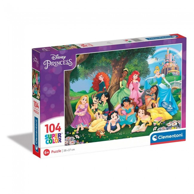 CLEMENTONI ΠΑΙΔΙΚΟ ΠΑΖΛ SUPER COLOR 104 TEM DISNEY PRINCESS