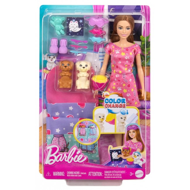 BARBIE ΚΟΥΚΛΑ PUPPY SLUMBER PARTY (HXN01)