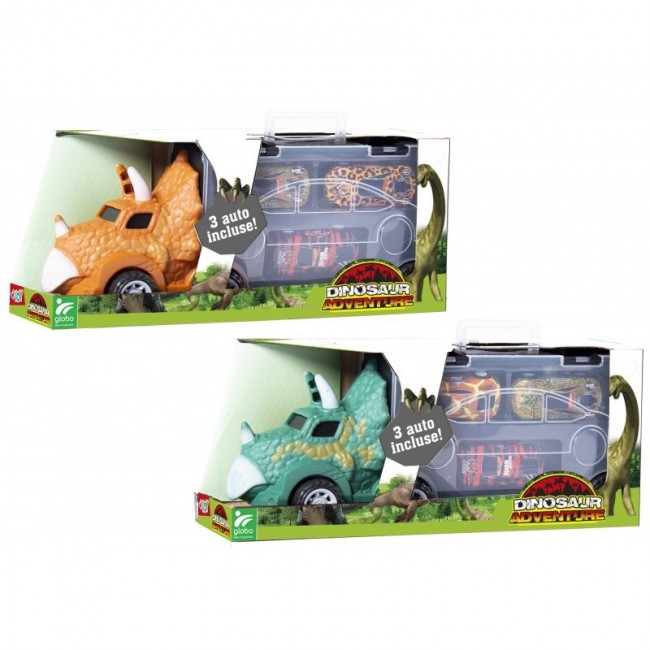 DINOSAUR TRUCK PULLBACK METAL