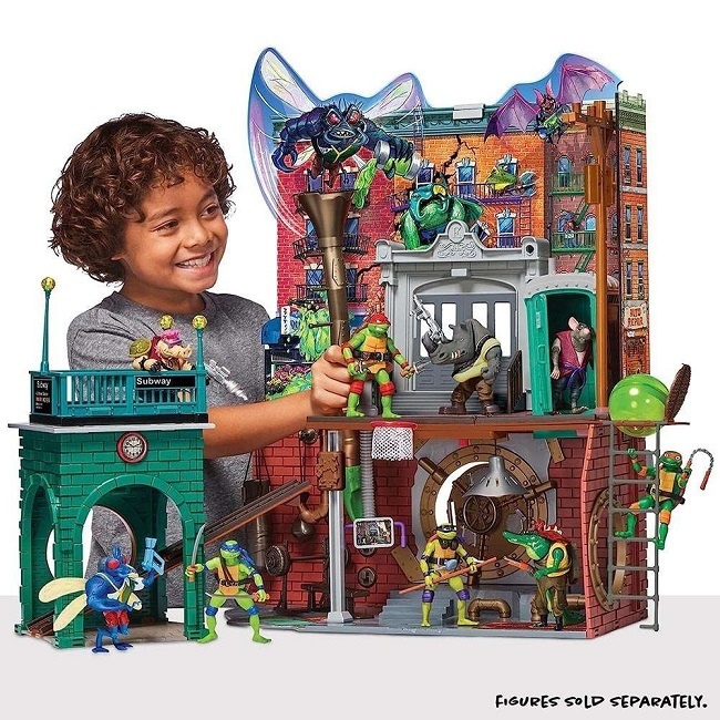 TURTLES MUTANT MOVIE SEWER LAIR PLAYSET