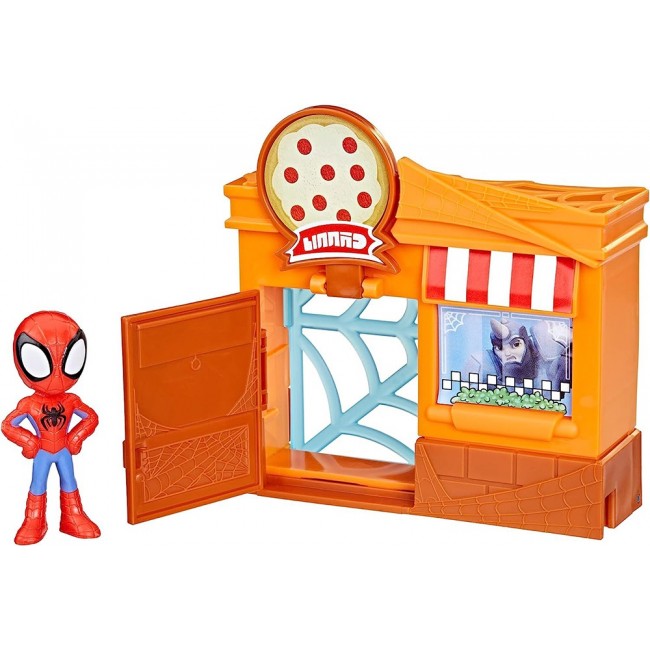 SPIDEY AND HIS AMAZING FRIENDS PIZZA PARLOR CITY BLOCKS