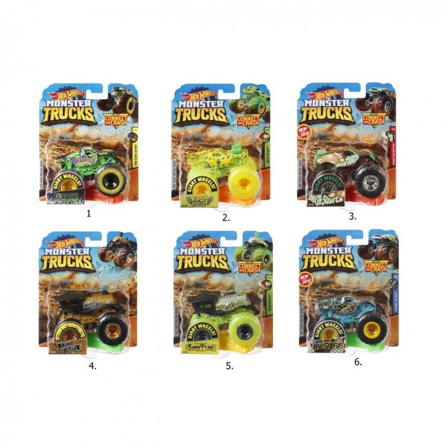 HOT WHEELS ΟΧΗΜΑ MONSTER TRUCKS ME AYTOΚΙΝΗΤΑΚΙ ΔΙΑΦΟΡΑ ΣΧΕΔΙΑ 1 ΤΕΜΑΧΙΟ