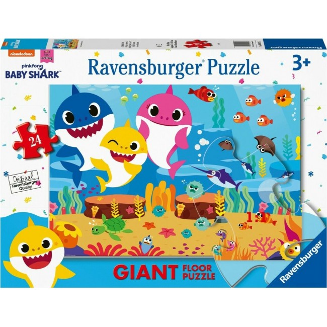 RAVENSBURGER GIANT FLOOR  PUZZLE BABY SHARK 24 ΤΕΜ