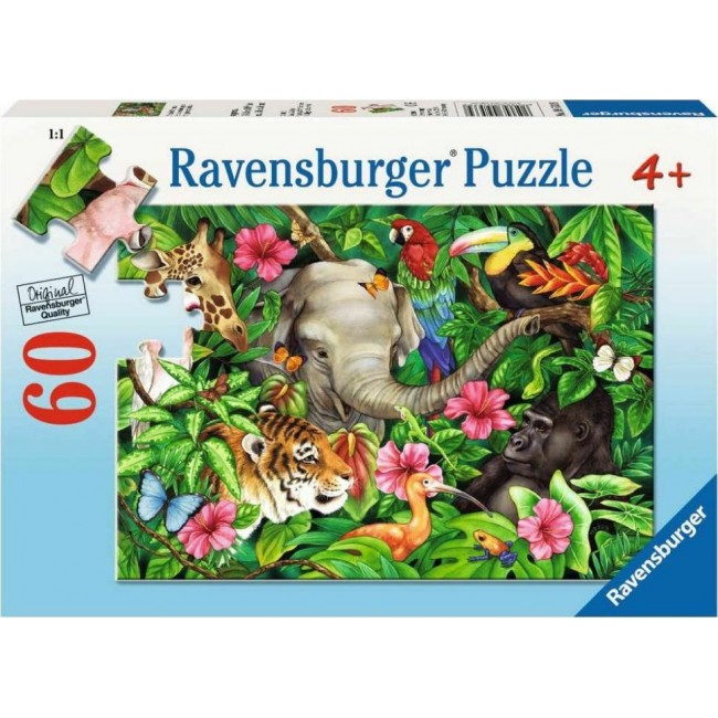 RAVENSBURGER ΠΑΖΛ ΤΡΟΠΙΚΟΙ ΦΙΛΟΙ 60 ΤΕΜΑΧΙΑ