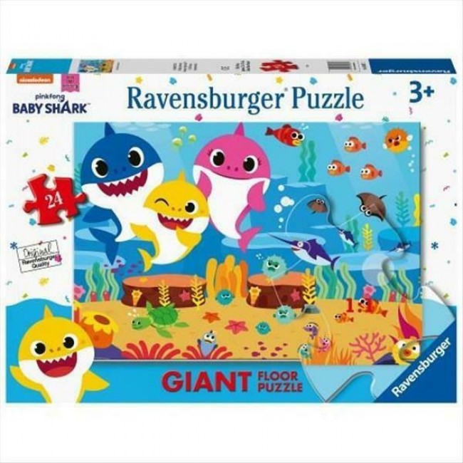 RAVENSBURGER GIANT FLOOR  PUZZLE BABY SHARK 24 ΤΕΜ