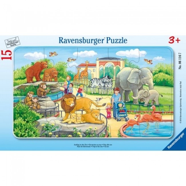 RAVENSBURGER ΠΑΖΛ ΚΑΡΤΕΛΑ 15 ΤΕΜΑΧΙΑ ΖΩΟΛΟΓΙΚΟΣ ΚΗΠΟΣ