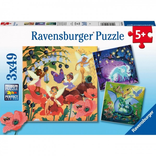 RAVENSBURGER ΠΑΖΛ 3X49 ΤΕΜΑΧΙΑ ΜΑΓΙΚΟΣ ΚΟΣΜΟΣ