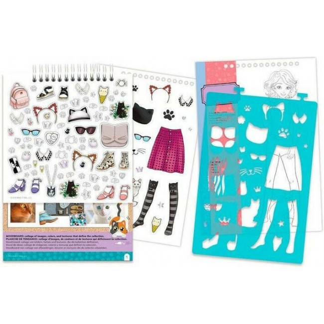 MAKE IT REAL  FASHION DESIGN SKETCHBOOK PRETTY KITTY