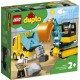 LEGO DUPLO ΦΟΡΤΗΓΟ ΚΑΙ ΕΡΠΥΣΤΡΙΟΦΟΡΟΣ ΕΚΣΚΑΦΕΑΣ