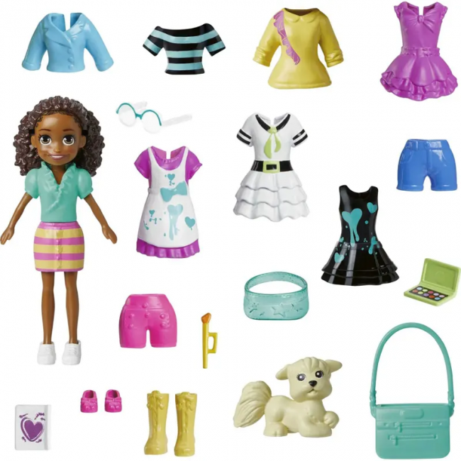 POLLY POCKET  ΝΕΑ ΚΟΥΚΛΑ ΜΕ ΜΟΔΕΣ ΜΕΣΑΙΟ PACK HKV91