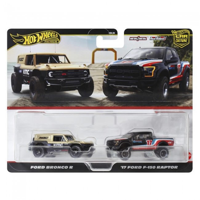 HOT WHEELS  PREMIUM - ΣΕΤ ΤΩΝ 2 FORD BRONCO  & 17 FORD F-150 RAPTOR