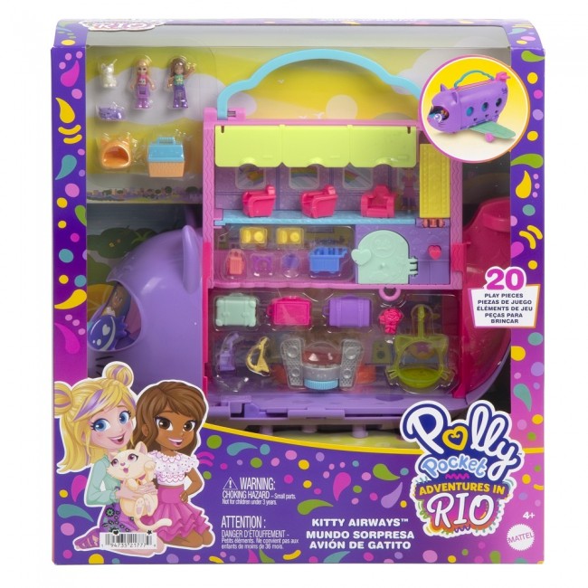 POLLY POCKET KITTY AIRWAYS ΑΕΡΟΠΛΑΝΟ ΓΑΤΑΚΙ