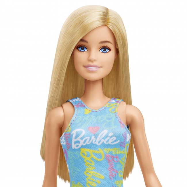 BARBIE ΜΕ ΦΟΡΕΜΑ ΜΠΛΕ PRINT BARBIE ΞΑΝΘΙΑ