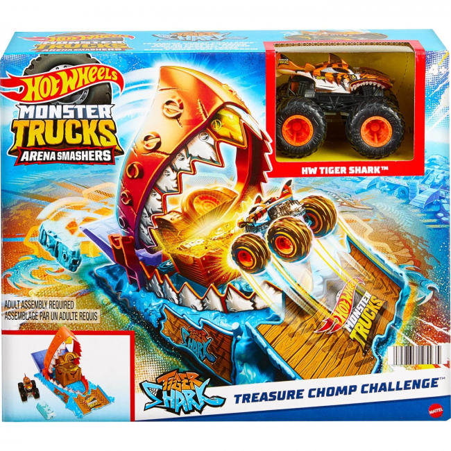 HOT WHEELS MONSTER TRUCK ΣΕΤ TREASURE CHOMP CHALLENGE