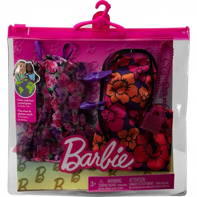 BARBIE ΜΟΔΕΣ ΣΕΤ ΤΩΝ 2 ΦΟΡΕΜΑΤΑ SET FLORAL THEME