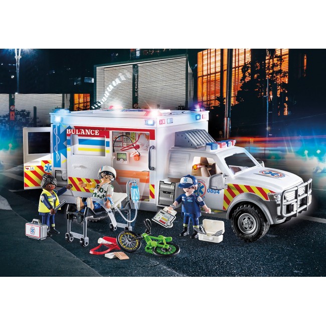 PLAYMOBIL US AMBULANCE ΟΧΗΜΑ ΠΡΩΤΩΝ ΒΟΗΘΕΙΩΝ