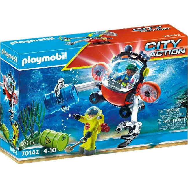 PLAYMOBIL CITY ACTION ΕΠΙΧΕΙΡΗΣΗ ΥΠΟΒΡΥΧΙΟΥ ΚΑΘΑΡΙΣΜΟΥ